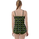 Backgrounds Green Grey Lines Babydoll Tankini Set View2