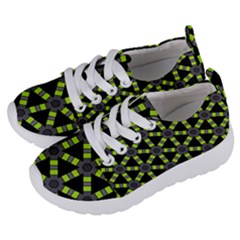 Backgrounds Green Grey Lines Kids  Lightweight Sports Shoes by HermanTelo