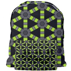 Backgrounds Green Grey Lines Giant Full Print Backpack by HermanTelo