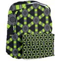 Backgrounds Green Grey Lines Giant Full Print Backpack View3