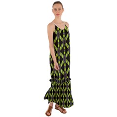 Backgrounds Green Grey Lines Cami Maxi Ruffle Chiffon Dress by HermanTelo