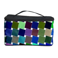 Geometric Background Colorful Cosmetic Storage