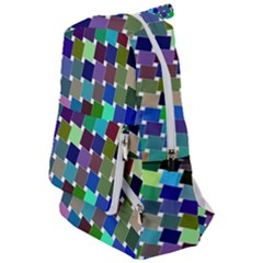 Geometric Background Colorful Travelers  Backpack by HermanTelo