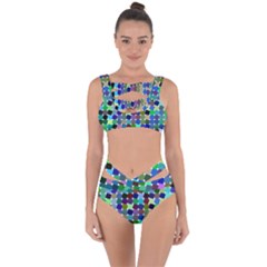 Geometric Background Colorful Bandaged Up Bikini Set  by HermanTelo