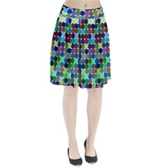 Geometric Background Colorful Pleated Skirt by HermanTelo