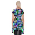 Geometric Background Colorful Short Sleeve Side Drop Tunic View2