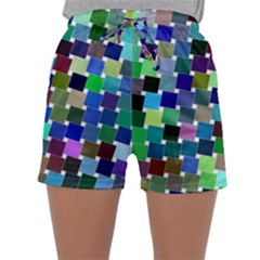 Geometric Background Colorful Sleepwear Shorts by HermanTelo