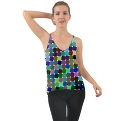 Geometric Background Colorful Chiffon Cami by HermanTelo