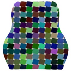 Geometric Background Colorful Car Seat Velour Cushion 