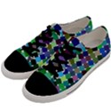 Geometric Background Colorful Men s Low Top Canvas Sneakers View2