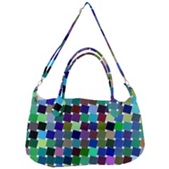 Geometric Background Colorful Removal Strap Handbag