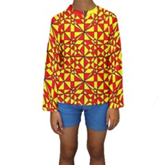 Rby-3-4 Kids  Long Sleeve Swimwear by ArtworkByPatrick