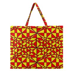 Rby-3-4 Zipper Large Tote Bag by ArtworkByPatrick