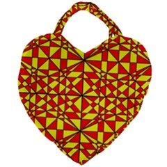 Rby-3-4 Giant Heart Shaped Tote by ArtworkByPatrick