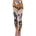 Awesome Skeleton With Skulls Kids  Lightweight Velour Classic Yoga Leggings View4