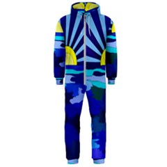 Sunset On The Lake Hooded Jumpsuit (men) 