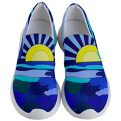 Sunset On The Lake Women s Lightweight Slip Ons by bloomingvinedesign