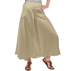 Cream Satin Palazzo Pants by designsbyamerianna