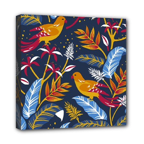 Colorful Birds In Nature Mini Canvas 8  X 8  (stretched) by Sobalvarro