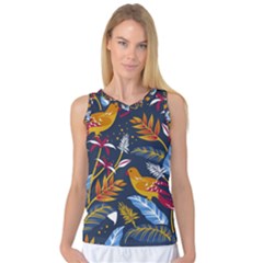 Colorful Birds In Nature Women s Basketball Tank Top by Sobalvarro