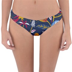 Colorful Birds In Nature Reversible Hipster Bikini Bottoms by Sobalvarro