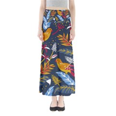 Colorful Birds In Nature Full Length Maxi Skirt by Sobalvarro