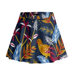 Colorful Birds In Nature Mini Flare Skirt by Sobalvarro