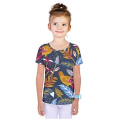 Colorful Birds In Nature Kids  One Piece Tee