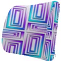 Geometric Metallic Aqua Purple Seat Cushion View3