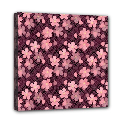 Cherry Blossoms Japanese Mini Canvas 8  X 8  (stretched)