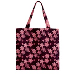 Cherry Blossoms Japanese Zipper Grocery Tote Bag by HermanTelo