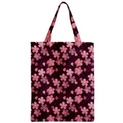 Cherry Blossoms Japanese Zipper Classic Tote Bag