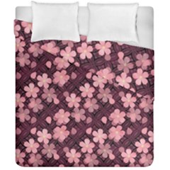 Cherry Blossoms Japanese Duvet Cover Double Side (california King Size) by HermanTelo