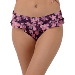 Cherry Blossoms Japanese Frill Bikini Bottom