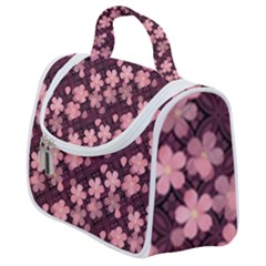 Cherry Blossoms Japanese Satchel Handbag by HermanTelo