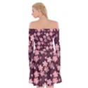 Cherry Blossoms Japanese Off Shoulder Skater Dress View2