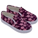 Cherry Blossoms Japanese Kids  Canvas Slip Ons View3