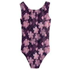 Cherry Blossoms Japanese Kids  Cut-out Back One Piece Swimsuit by HermanTelo