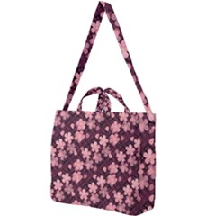 Cherry Blossoms Japanese Square Shoulder Tote Bag by HermanTelo