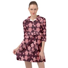 Cherry Blossoms Japanese Mini Skater Shirt Dress by HermanTelo