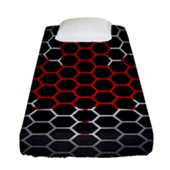 Canada Flag Hexagon Fitted Sheet (single Size)