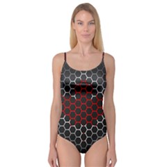 Canada Flag Hexagon Camisole Leotard  by HermanTelo