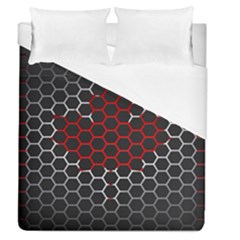 Canada Flag Hexagon Duvet Cover (queen Size)