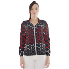 Canada Flag Hexagon Women s Windbreaker