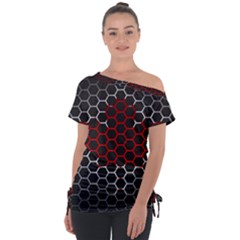 Canada Flag Hexagon Tie-up Tee