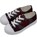 Canada Flag Hexagon Kids  Low Top Canvas Sneakers View2