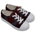 Canada Flag Hexagon Kids  Low Top Canvas Sneakers View3