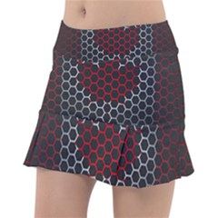 Canada Flag Hexagon Tennis Skirt