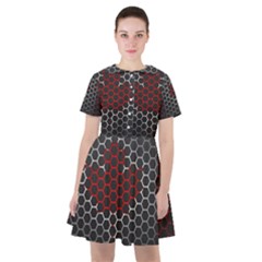 Canada Flag Hexagon Sailor Dress by HermanTelo