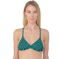 Fabric Sage Grey Reversible Tri Bikini Top